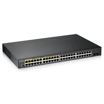 Zyxel GS1900-48HPv2 Managed L2 Gigabit Ethernet (10/100/1000) Power over Ethernet (PoE) Schwarz