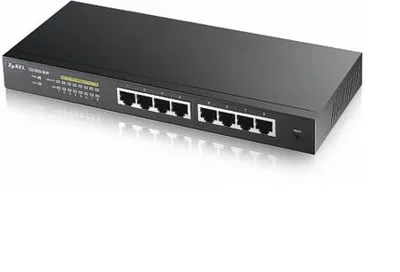Zyxel GS1900-8HP Managed L2 Gigabit Ethernet (10/100/1000) Power over Ethernet (PoE) Schwarz