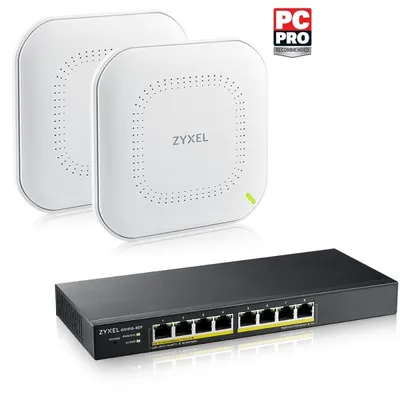 Zyxel Managed Switch 8 Ports Gigabit Ethernet PoE, 60 W, VLAN, IGMP, QoS, Schwarz