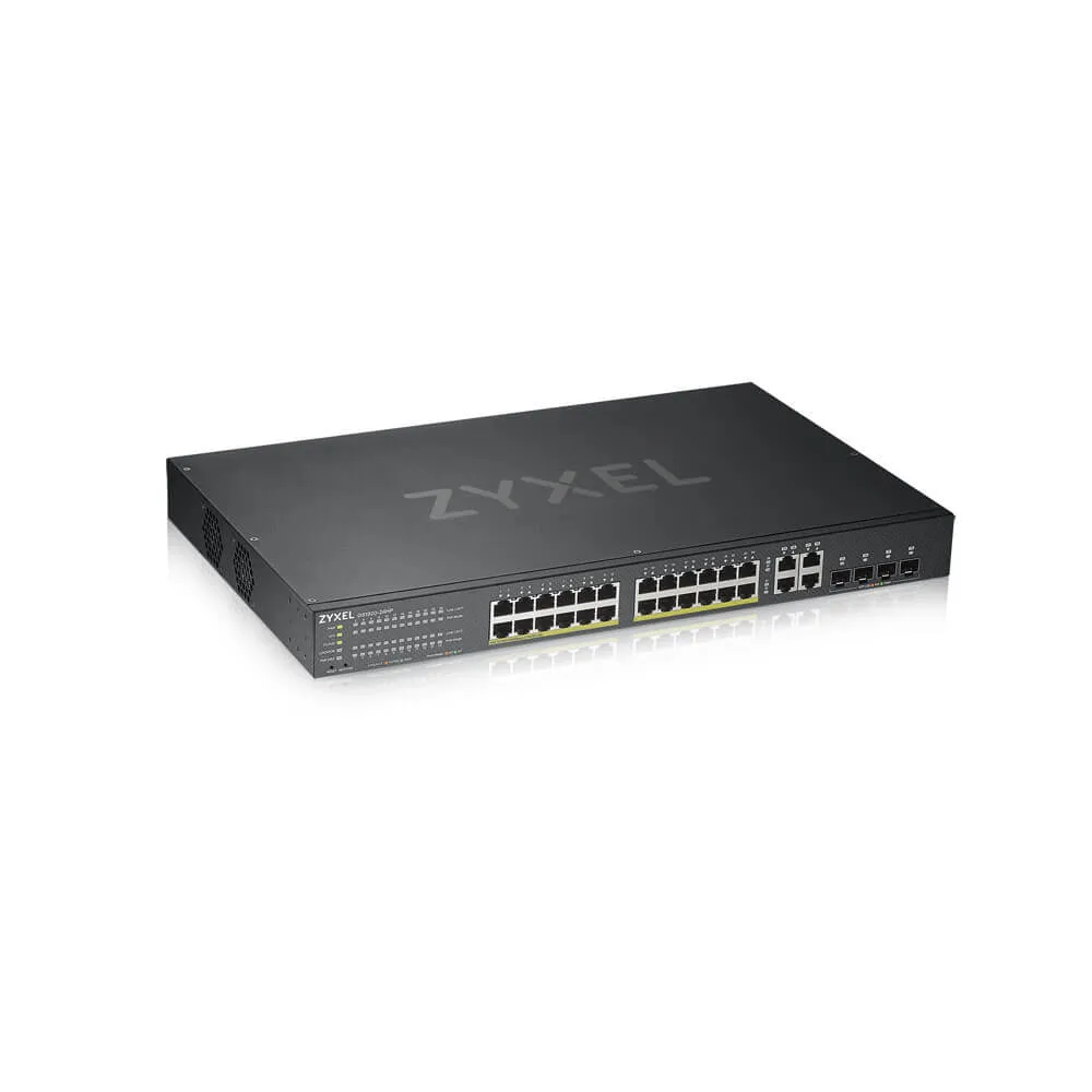 Zyxel GS1920-24HPv2 Managed Switch 24 RJ45 Gigabit PoE-Ports + 4 SFP-Ports