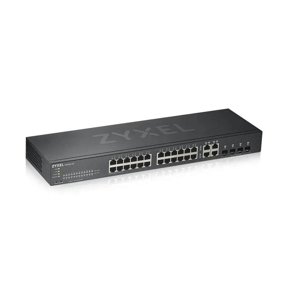 Zyxel GS1920-24 v2 Managed Switch 24 Gigabit-Ethernet-Ports + 4 SFP-Ports