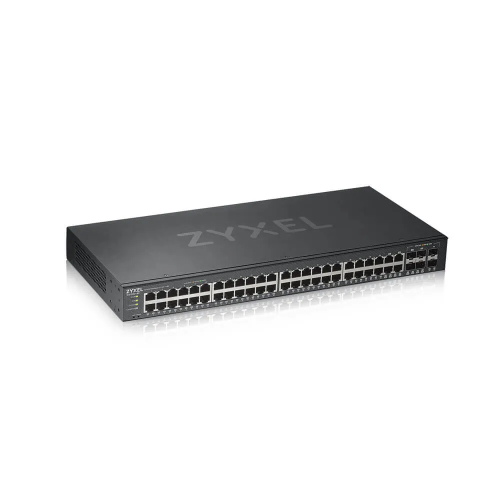Zyxel GS1920-48 v2 Managed Switch 44 Gigabit-Ethernet-Ports + 4 SFP-Combo + 2 SFP