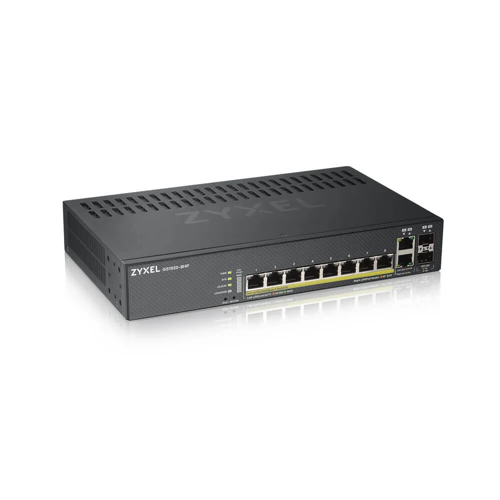 Zyxel GS1920-8HP v2 8-Port Gigabit Ethernet PoE Managed Switch