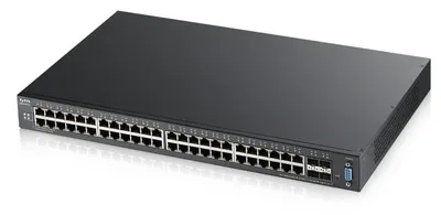 Switch Zyxel XGS2210-52 Managed L2 48-Port Gigabit Ethernet 4x SFP+ Rackmount 1U Switch Zyxel XGS2210-52 Managed L2 48-Port Gigabit Ethernet 4x SFP+ Rackmount 1U