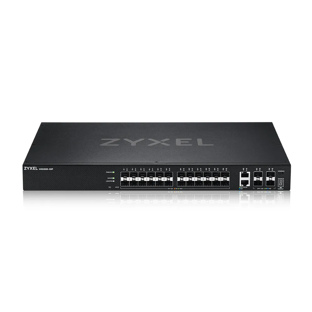 Zyxel XGS2220-30F 24 SFP 4 SFP+ 2x10G L3 Managed 168 Gbit/s Rack-Switch